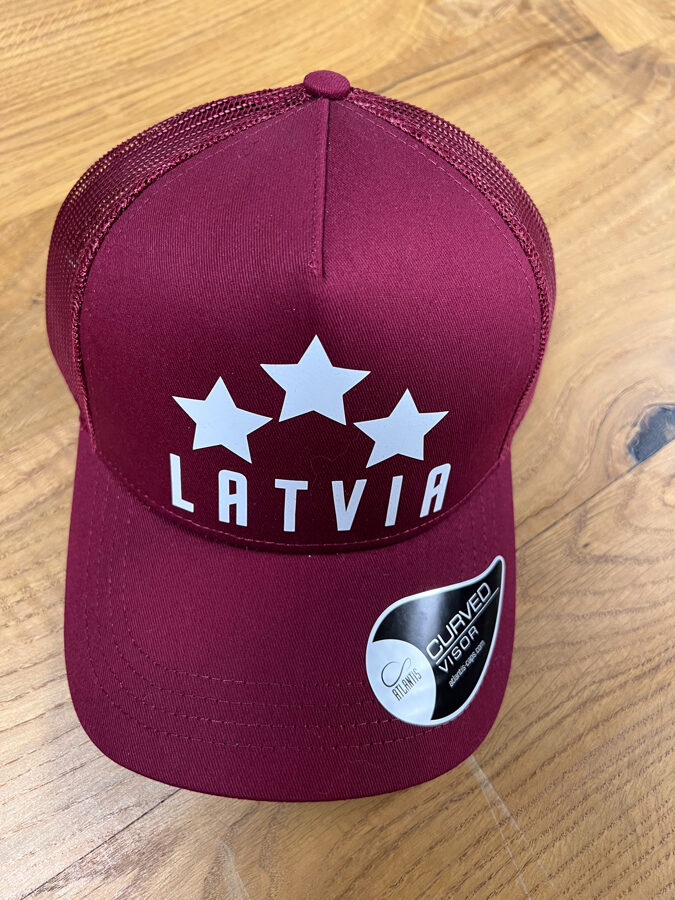 Cepure Latvija, bordo.