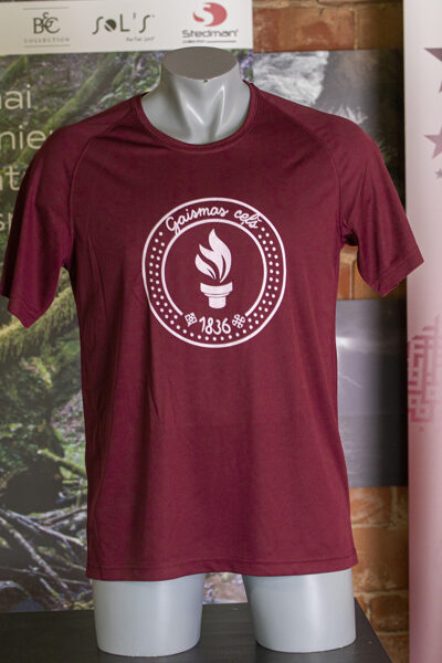 T-krekls  apdrukāts ar " Gaismas ceļa" skrējiena  simboliku